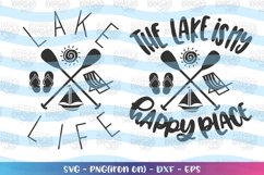 Camping-the lake is my happpy place svg Product Image 1