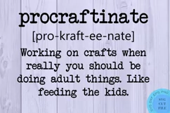 Funny Svg Crafter Svg Crafty Svg Procraftinate Svg Craft Svg Product Image 2