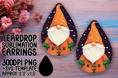 Bright Teardrop Design for Sublimation , Gnome Product Image 1