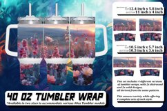 Tranquil Petal Paradise Watercolor Tumbler Wrap Product Image 1