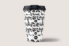 Black &amp; White Floral V02 Seamless Patterns Collection Product Image 3