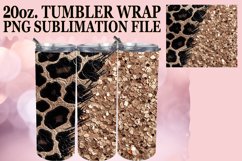 Shimmering Leopard &amp; Blossom Brilliance Tumbler Wraps - Product Image 1