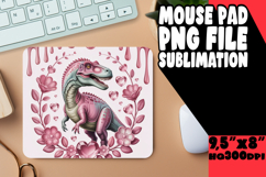 Cheerful Desk Pad Sublimation Ideas, Cute Dino Product Image 1