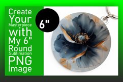 Spring Blossom Bliss: 3D Floral Round Designs PNG Product Image 1