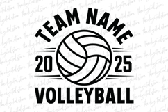 Team Name Volleyball SVG | SVG Cut files | Cricut Product Image 1