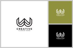 Letter w line logo design Product Image 1