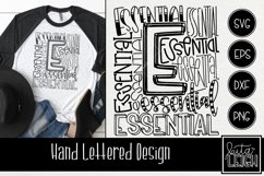 Essential Worker Typography Shirt | Hand Lettered Design Product Image 1