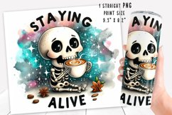 Funny skeleton Tumbler Wrap|PNG, 20 oz. Product Image 2