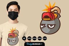 Bomb Character for T-Shirt Design Product Image 1
