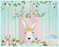 Bunny Face With Flowers Svg Dxf Eps Png Pdf Files For Cricut Product Image 2