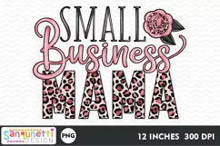 Small Business Mama with leopard print PNG Sublimation Product Image 2