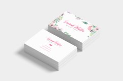 Floral Minimalist Business Card Template Product Image 6