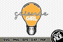 Science Girl - SVG Cut File n135 Product Image 1