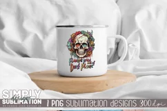 Flowers Grow Out of Dark Places Sublimation Design | Png Product Image 3