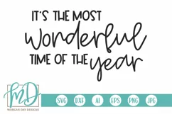 It's The Most Wonderful Time SVG DXF PNG Cut File Product Image 2