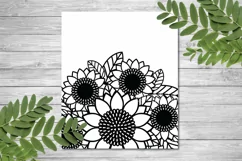 Floral Mandala SVG | Sunflower SVG Mandala Design Product Image 4
