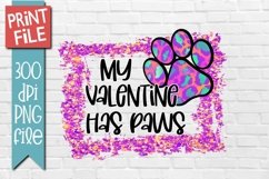 Valentine Dog Sublimation Design Product Image 1