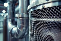 Industrial equipment showing metal grid with shallow depth o Product Image 1