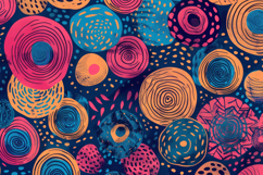 Crazy Circles Pattern Background Wallpaper Product Image 1
