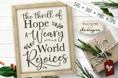 Weary World Rejoices - Christmas - O Holy Night - SVG DX Product Image 1