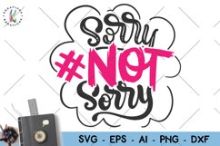 Mom-sorry not sorry svg Product Image 1
