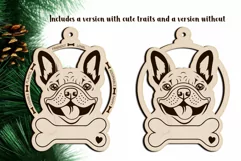 French Bulldog laser cut Ornament Product Image 2