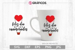 Feliz dia de los enamorados SVG - Diseño San Valentin Product Image 1