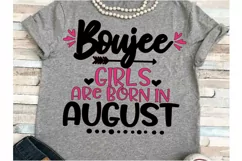 August SVG DXF JPEG Silhouette Cameo Cricut birthday girl  Product Image 1