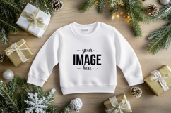 Christmas Sweatshirt Mockup, Christmas Baby Mockups Product Image 1