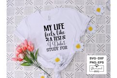 My Life Feels Like A Test I Didn't Study For Svg Cut Files Product Image 1
