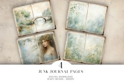 Watercolour Scenic Junk Journal Digital Paper Bi-fold Product Image 1