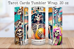Skeleton tarot cards Tumbler wraps BUNDLE PNG, 20 oz. Product Image 21