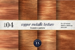 Copper Metallic Texture | Brushed Foil Background Product Image 1