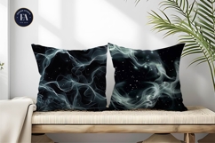 Ethereal White Aurora Borealis Plasma Waves Digital Paper Product Image 2