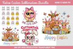 Retro Easter Sublimation PNG Product Image 1