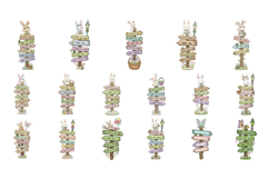 Easter Day Signsposts Clipart Product Image 8