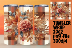 ARTISTIC PNG for 20oz Tumbler , Autumn Flower Product Image 1