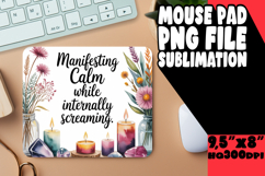 Luminous MOUSE PAD Creative PNG, Girl Quote Product Image 1