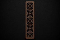 Geometric Floral Wooden Bookmark for Book Lovers Product Image 1