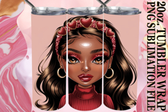 HAPPY ADVENTURES 20oz TUMBLER WRAP, Afro Girl Product Image 1