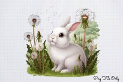 Blowing Dandelions Clipart PNG Product Image 1