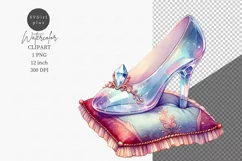 Cinderella Clipart, Shoe clipart, Fantasy clipart Product Image 1