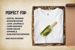 Matcha Powder Clipart Bundle 4 PNG Product Image 3