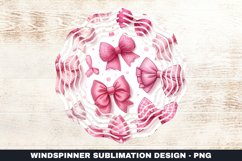 Bow Wind Spinner Sublimation Design Product Image 1