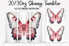 Bejeweled Butterfly Tumbler Design - Sublimation PNG Design Product Image 1
