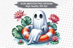 Halloween Ghost - Halloween clipart Sublimation PNG Design Product Image 1
