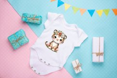 Cute Woodland Animals Clipart|Valentines sublimation Designs Product Image 5