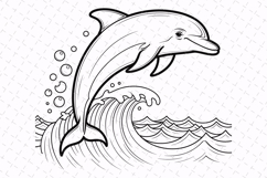 Dolphin Coloring Pages for Kids | Fun &amp; Kid-Friendly Product Image 1