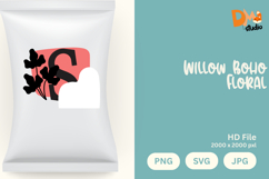 Willow Boho Floral Monogram Product Image 1