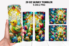 Skinny Tumbler 20oz Wrap Design, Easter Tumbler PNG Design Product Image 1